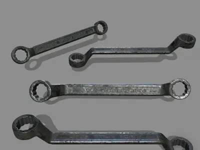 wrench ratchet Low-poly 3D model