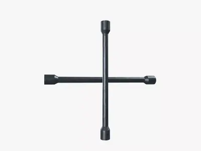 4 way lug wrench 3D model