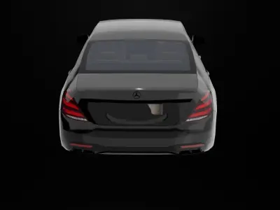 Mercedes-Benz S class Free low-poly 3D model