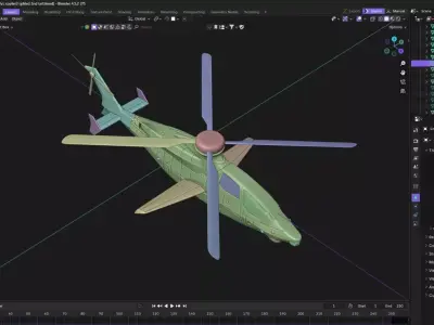 RC Helicopter 3D Model 3D model