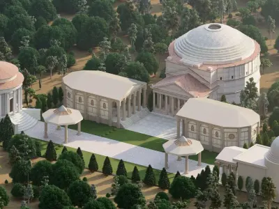 Parthenon-Historical Greek Temple 3D model 3