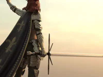 4 Greatswords Bundle for G8F 3D model