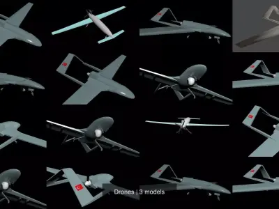 Drones 3D Model Collection