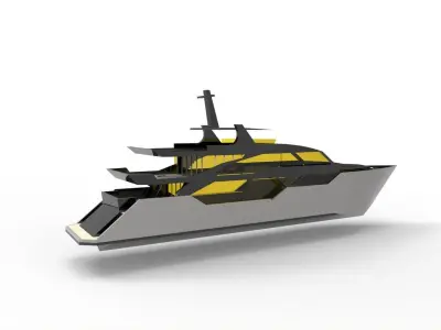 Super Yacht  3D model