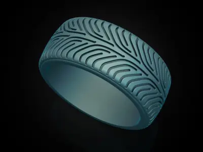 Car tires ring protector version 6 3D print model