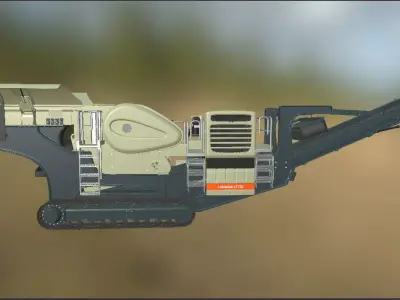 Mobile Jaw Crusher  3D model