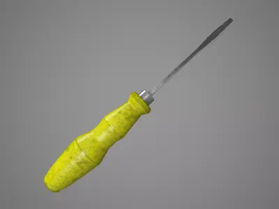 Screwdriver Low-poly 3D model shop