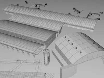 Airport Mega Collection Pack Low-poly 3D model