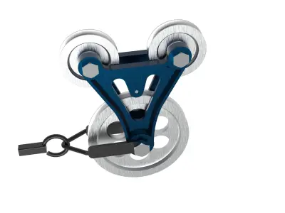 Pulley block 3D model