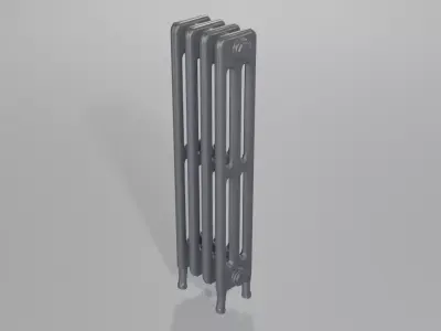 Classic Cast Iron Radiator 3C4 3D model