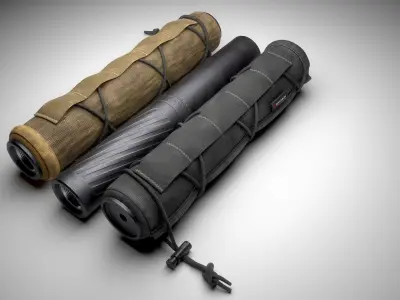 Supressor case Low-poly 3D model