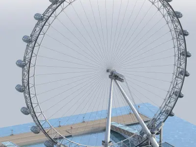 London Eye 3D model