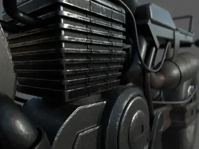 homefront motorcycle PBR 3D model