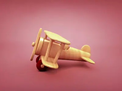 Toy plane 3D model shop