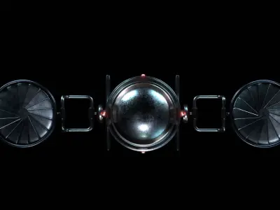 Droid Drone Low-poly 3D model
