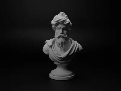 Persian Immortal Bust Chess 3D print model
