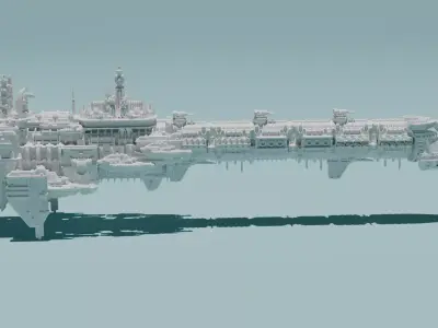 Emperor Class Battleship 3D print model