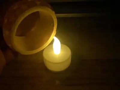 Christmas led tea light decoration commercial use license 3D print model