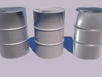 Barrel metal 3D model