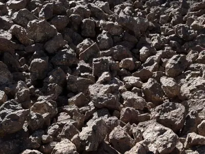  Jaggered Desert Sandstone Rock Models Collection 