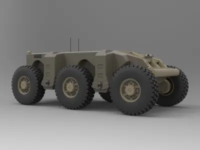 Crusher military vehicle 3D model