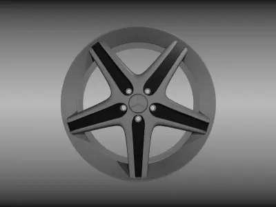 11 car rim pack 3D model
