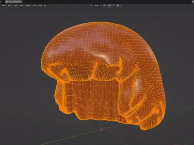Custom3Dprint Minifigure Accessory - Minifigure Hair S2 - 110 3D print model
