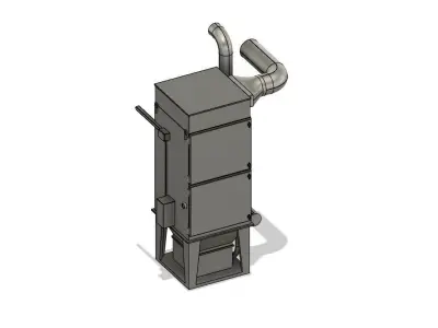 Model Railway Industrial Dust Extraction Unit 3D print model