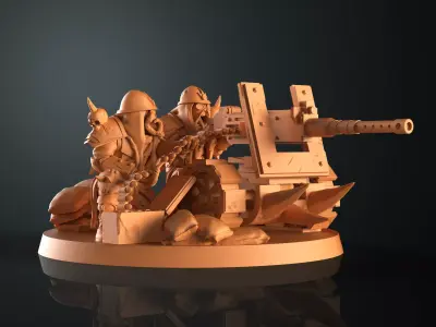 Traitor HMG Team 3D print model