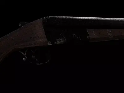 Shotgun 3D model buy