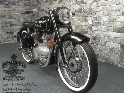 Royal Enfield Vintage Bike 3D model