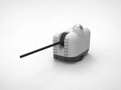 T25 Naval Gun 3D print model
