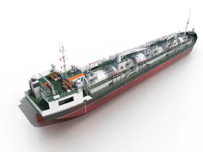 Bunkering vessel  3D model