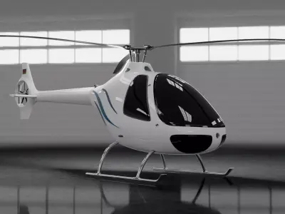 Helicopter Cabri G2 3D model