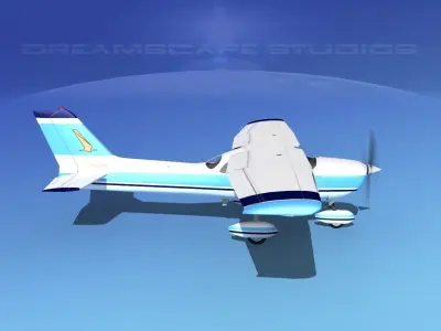 Cessna 172 Skyhawk 1976 V05 3D model