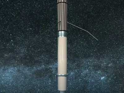 Explorer 1 Satellite Low-poly 3D model