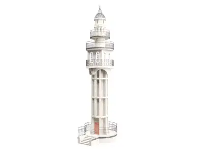 Historic Tower 1 3D model