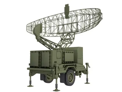 AN MPQ-50 - PAR Radar 3D model