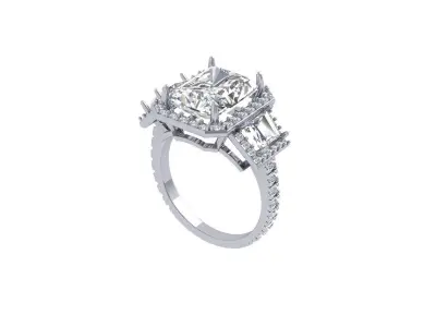Wedding Ring  3D print model 366