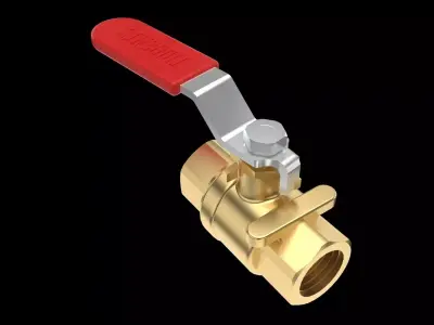 Ball valve 3D model purchase