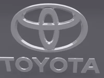 Toyota Logo set 3D model