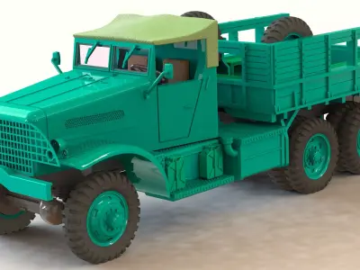 US White 666 Cargo 3D print model