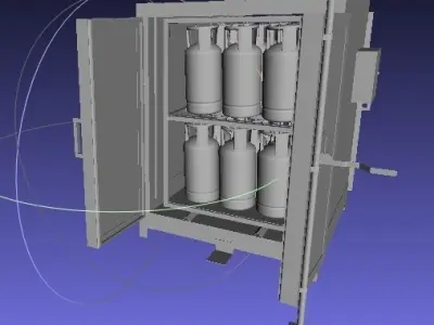 Powder Coating Oven Machine 3D model