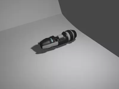 Technological and futuristic motorcycle Free low-poly 3D model