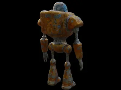 Robot Low-poly 3D model get