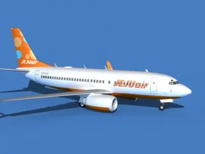 Boeing 737 MAX 7 Jeju Air 3D model