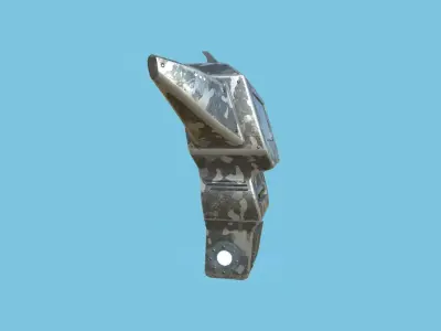 SciFi Backpack 01 Military - Character Fashion Design Low-poly 3D model