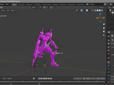 eva blend anima 00 blend 3D model
