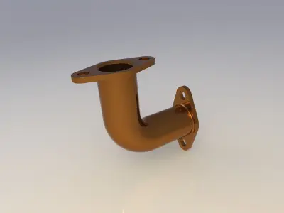 Part 1 copper metal Free 3D model