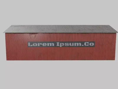 Warehouse Low-poly 3D model purchase